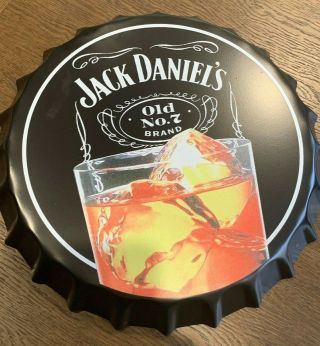 Bottle Cap Retro Sign,  Jack Daniels,  35cm