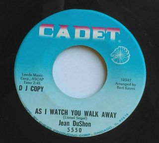 Jean Dushon As I Watch You Walk Away Northern Soul 7 " Hear Cadet Demo