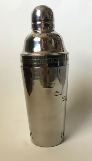 Vintage Stainless Steel Cocktail Shaker With Rotation Dial - A - Drink Recipe Guide