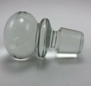 Large Decanter Bottle Stopper Clear Handblown Glass Ball