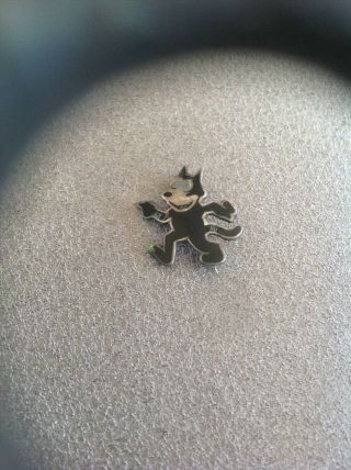 Vintage Sterling Silver Felix The Cat Pin