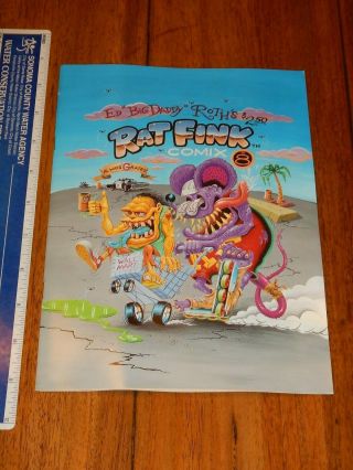 Rat Fink Comix 8 Comic Ed " Big Daddy " Roth Hot Rod Custom Cars