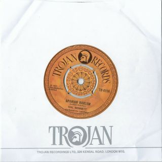 Val Bennett/roy Shirley " Spanish Harlem / If I Did Know " Trojan Uk Reggae 45 Mp3