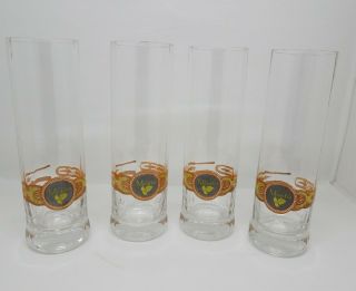 Tommy Bahama Mojito Glasses With Cigar Band By Justin Chase Set Of 4