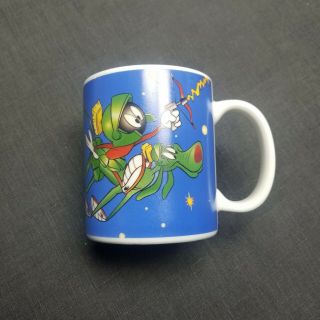 Vintage 90s Looney Tunes Marvin Martian Sun Signs Sagittarius Coffee Tea Mug