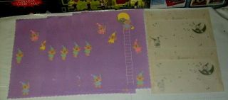 Vintage Sanrio 1990 Tweedle Dee Dee ? Teddy Bear 5 Pc Writing Paper & 2 Envelope