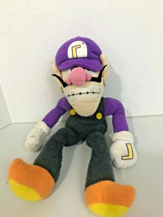Mario Bros Waluigi Stuffed Plush All Star 9  Little Buddy Purple