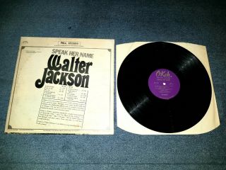 Walter Jackson - Speak Her Name VG USA LP Okeh Northern Soul Stereo Vinyl Record 2