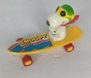 Vintage Peanuts - Sports - Snoopy The Flying Ace On Skateboard Figure 1966