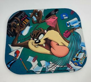 Rare Vintage 1994 Looney Tunes Warner Bros.  Taz Tasmanian Devil Mouse Pad