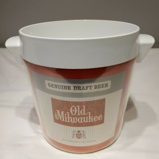 Vintage Old Milwaukee Beer Ice Bucket West Bend Made In Usa