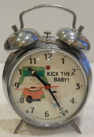 South Park Kyle And Ike (kick The Baby) Wind Up Clock With Alarm - 1998