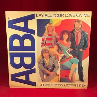 Abba Lay All Your Love On Me 1981 Uk 12 " Vinyl Promo Single Condit B