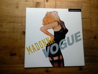 Madonna Vogue Near 12 " Maxi Single Vinyl Record 9 - 21513 - 0 1990 Us Press