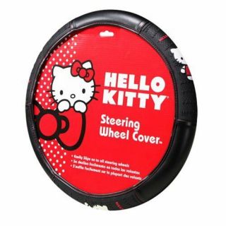 Hello Kitty Universal Fit Steering Wheel Cover From Plasticolor