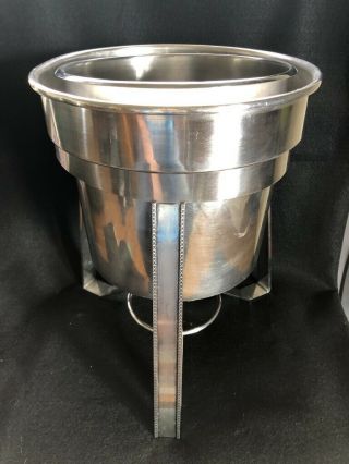 18/8 Stainless Ice Bucket Wine Champagne Sergico Japan & Silver Plate Stand