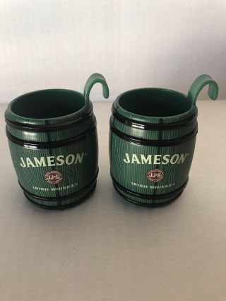 Jameson Irish Whiskey Barrel Shot Plastic Set Of 2