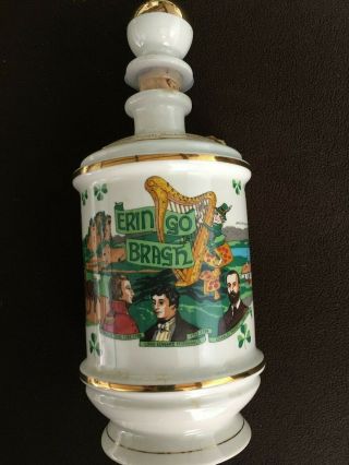 1971 Old Fitzgerald Collectors Gallery Porcelain " Erin Go Bragh " - Empty -