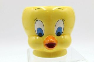 1989 Vintage Tweety Bird Ceramic 3d Coffee Mug Looney Tunes Applause Exc Cond