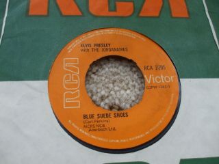 Elvis Presley - 1969 Orange Label - Blue Suede Shoes / Hound Dog - Rca 1095 Juke