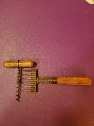 Antique Cork Screw Rohrer 
