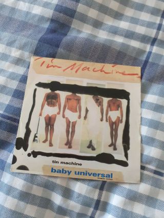 David Bowie Tin Machine Baby Universal Vinyl Promo Stkr Unplayed 1991