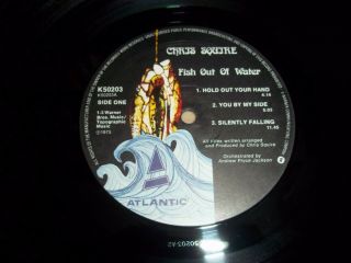 CHRIS SQUIRE Fish out of water UK 1975 ATLANTIC 1st Press LP with INNER (ex - YES) 3