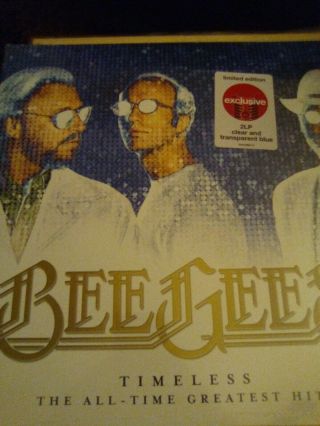 Bee Gees - Timeless Greatest Hits Exclusive Clear/blue Vinyl Lp New/sealed