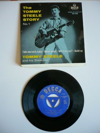 Tommy Steele The Tommy Steele Story No.  1 Ep 7 " Vinyl Uk 1957 Decca Single
