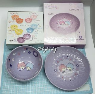 Sanrio Little Twin Stars Ceramic Bowl & Plate Floral 7 - 11 Eleven H K Limit