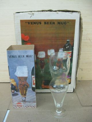 1960s Venus Female Body Shape Beer Mugs Vintage Bar Ware Rare Old Stock
