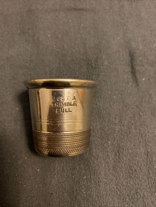 Comoy’s Sheffield Pewter Just A Thimble Shot Glass