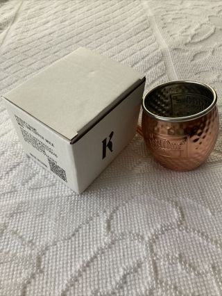 Ketel One Moscow Mule Mug Hammered Copper Cup Vodka Bronze Color