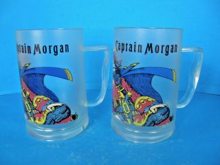Set Of 2 Captain Morgan Collectible Beer Mugs