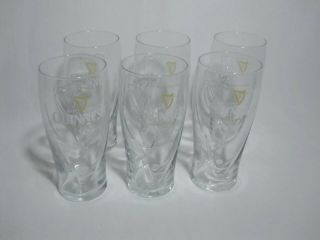 Set Of 6 Guinness 20oz Beer Glasses
