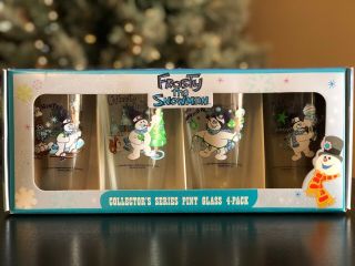 Frosty The Snowman Collectors Series Glasses 4 Pack