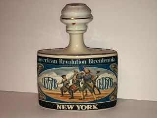 Early Times " American Revolution Bicentennial " York Whiskey Decanter 1976