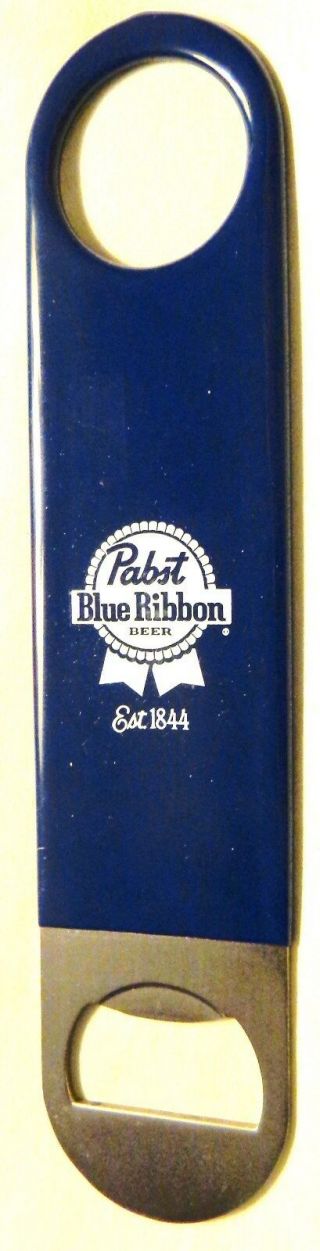 Pabst Blue Ribbon Beer - Rubber Coated Bartender Bottle Opener - Pbr Logo -