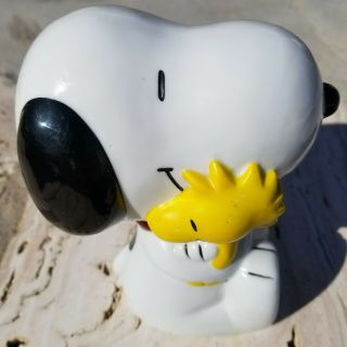 Snoopy Hugging Woodstock Nightlight Ceramic Willits Designs
