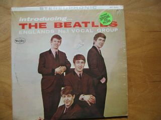Introducing.  The Beatles,  12 " Vinyl Lp; Vee - Jay Vjlp - 1062 (sr 1062 Stereo)
