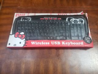 Factory Hello Kitty Wireless Usb Keyboard 2.  4 Ghz Plug 
