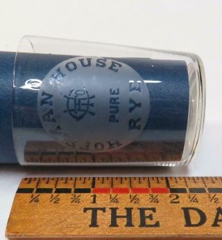 Antique Etched Advertising Shot Glass - HOFFMAN HOUSE PURE RYE 2