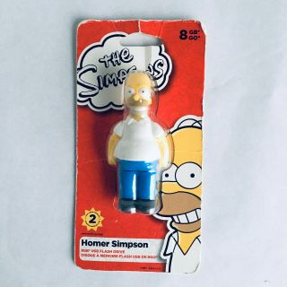 Rare Homer Simpson Sandsk 8gb Usb Flash Drive Memory Stick Storage The Simpsons