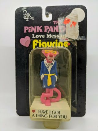 1989 The Pink Panther Love Message Figure Have I Got A Thing For You The 24k Co.