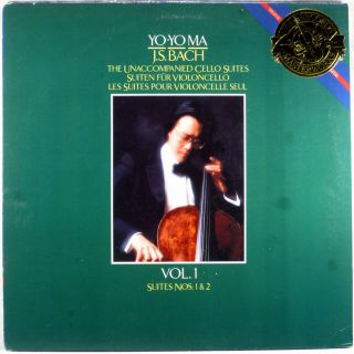 Cbs Masterworks 1983 Digital Bach Yo - Yo Ma Cello Suites 1 & 2 V1 Im - 39345 Nm -