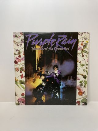 Prince Purple Rain Vinyl Record Prince And The Revolution Vintage Lp W/poster