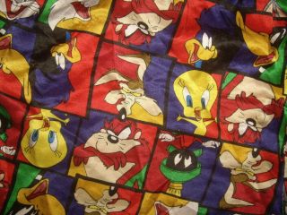VTG Looney Tunes Men ' s Size M Silk Boxer Shorts Warner Bros Bugs Tweety Bird Taz 3