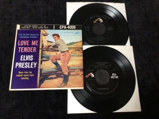 Elvis Presley Ep Epa - 4006 Love Me Tender 2 Variation Rare Dog On Side 2 Rec 1 Co