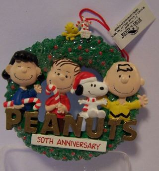 Snoopy Charlie Christmas Ornament 50th Anniversary Peanuts Linus Lucy Woodstock
