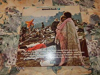 Woodstock Soundtrack Lp Stereo Nm Vinyl 3 Record Set 1970